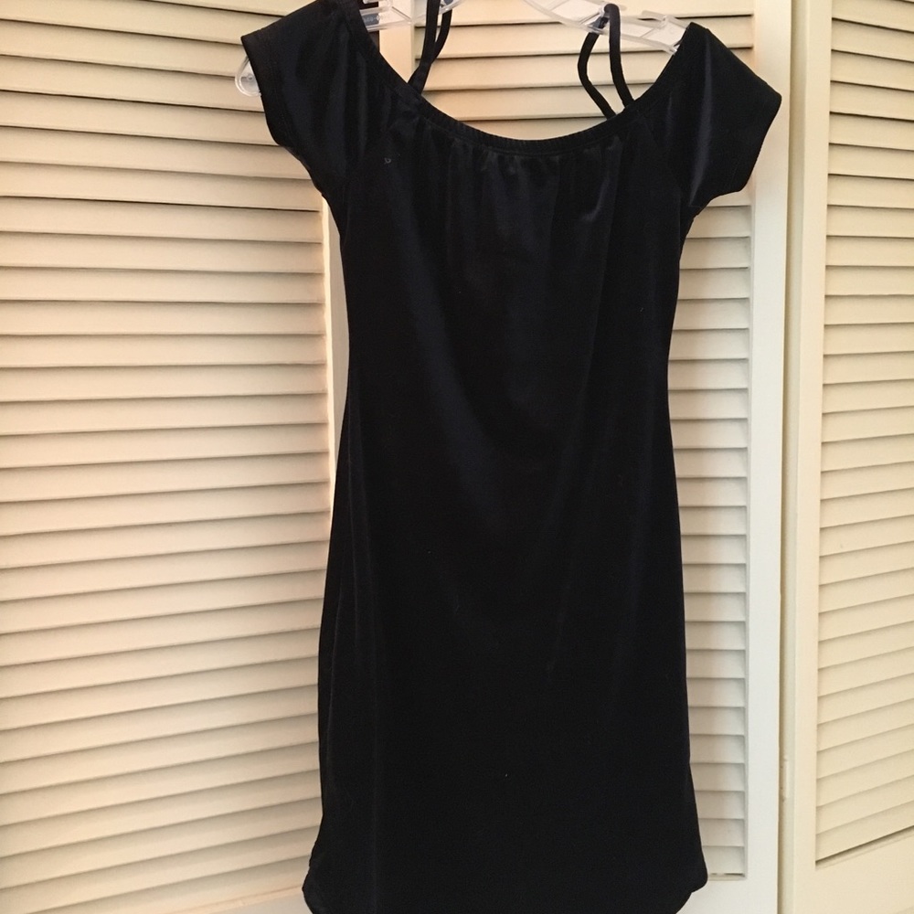 Velvet black dress